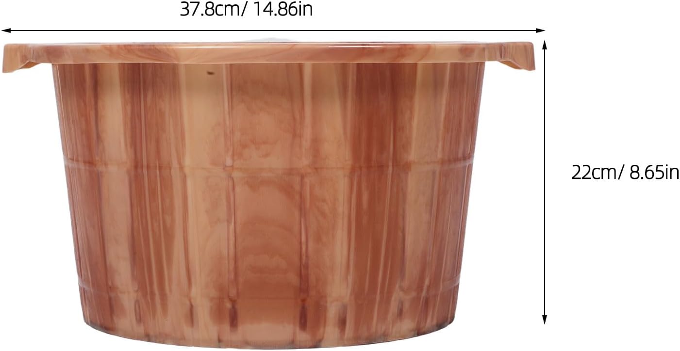 Cabilock Foot Soak Tub: Deep Bath Basin with Massage Bumps - Portable Non-Electric Foot Spa Bucket - Large Capacity Soaking Bowl for Home Pedicure Relaxation