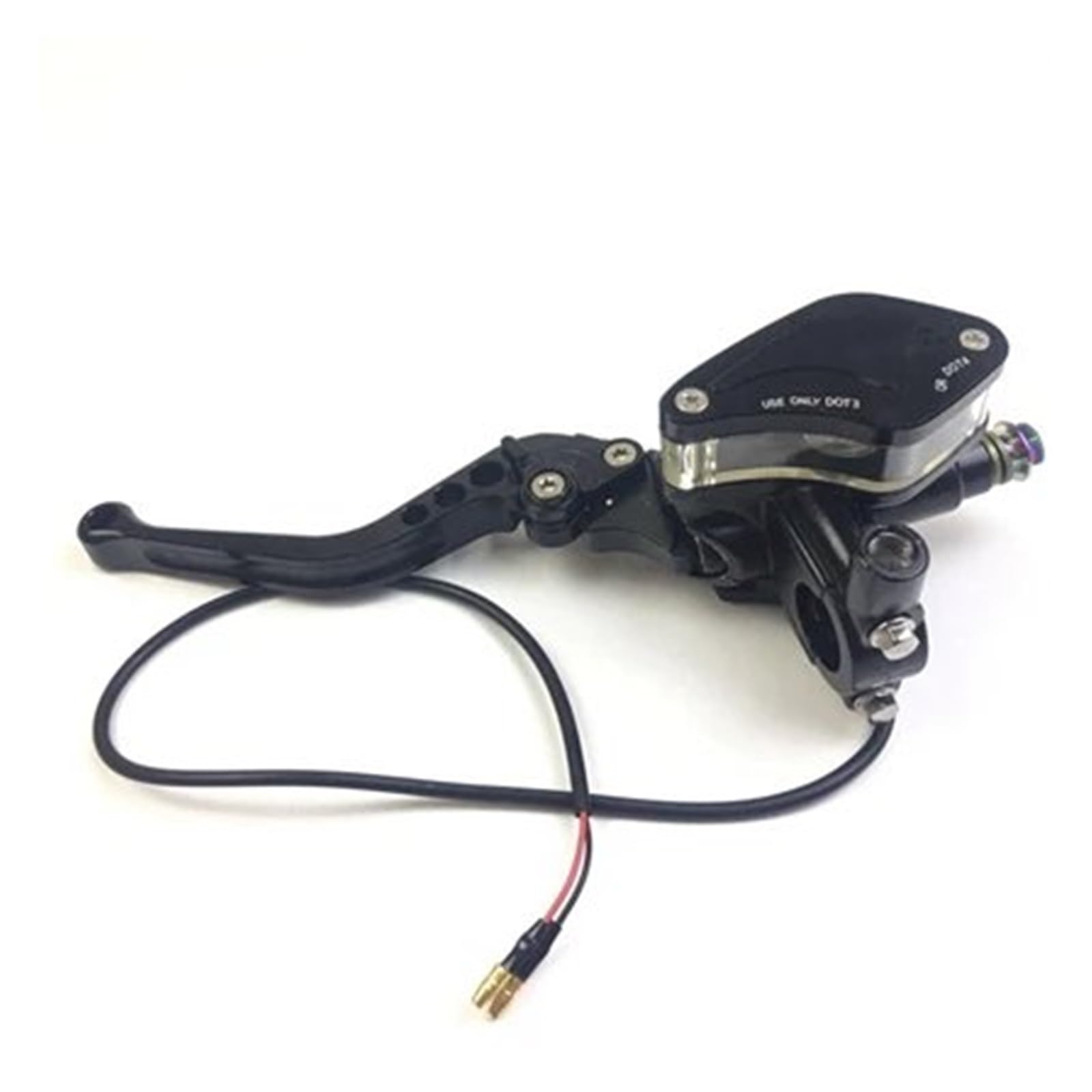 Hguvsjd 22mm Universal Motorcycle Clutch Master Cylinder Pump Brake Reservoir Levers Hydraulic Lever Motorcycle Brake Lever(Black Left)