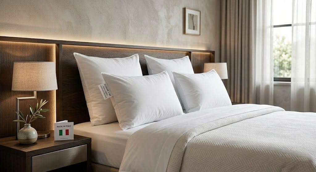 EFFETTO CASA Fornitura cuscini/guanciali da letto certificati IGNIFUGHI (8 pezzi)
