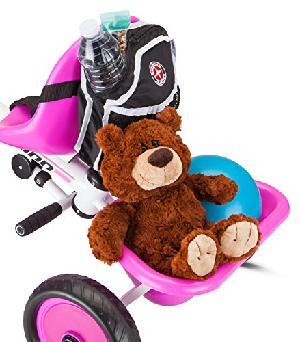 Image of Schwinn Easy Steer Bike for Toddler, Kids Tricycle with Removable Push handle, Steel Trike Frame, Boys and Girls Ages 2-4 Year Old, Pink, 41 inch x 20 inch x 41 inch