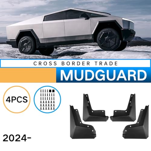 Salpicaduras de vehículos para Tesla Cybertruck 2024 con protección resistente al impacto 5