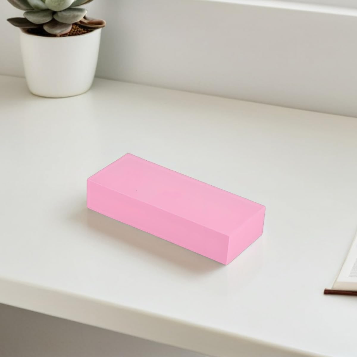 2pcs High-Density Artist Painting Sponges for Watercolor and Oil – Rose-Colored Water Absorbing Craft Sponges for Art Cleaning and Detailing