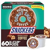 The Original Donut Shop Snickers Coffee, Keurig Single Serve K-Cup Pods, Flavored Coffee, 60 Count, (6 Packs of 10)