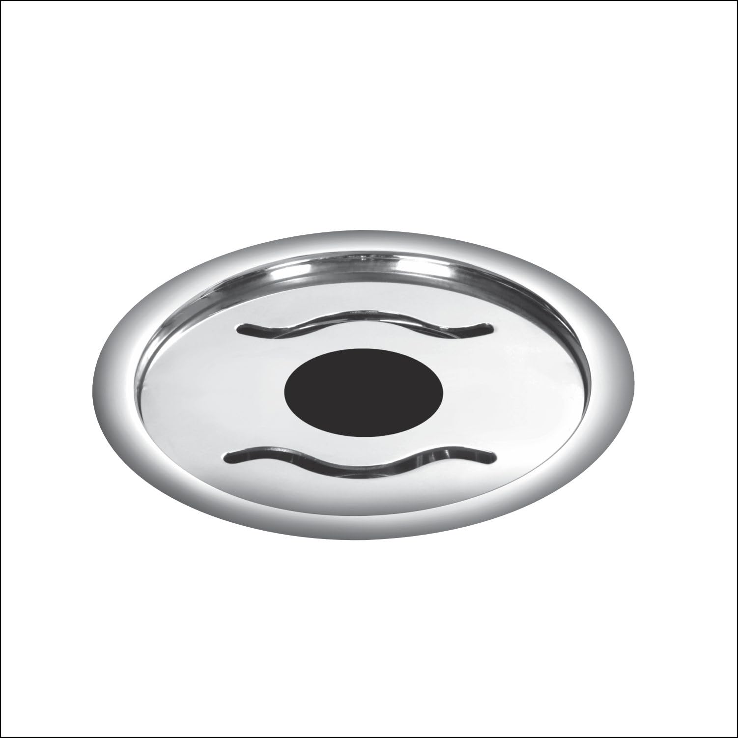 Sanjay Chilly Round Floor Drain with Pipe Hole 5 Inch Stainless Steel 304 Grade Kitchen Floor Washbasin Sink Anti Locking System Luxurious Bathroom Gratings Drainer Strainer (Round Wave Gypsy Silver)-image-26