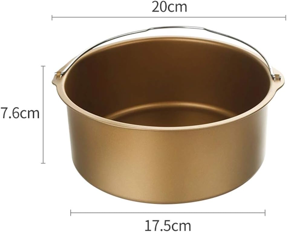 6/7/8 Inch Air Fryer Cake Mold Baking Tray Oven Frying Roasting Basket Bakeware Air Fryer Basket for Oven XL