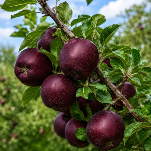 Arkansas Black Apple Tree - 18-24" Tall Live Plant -