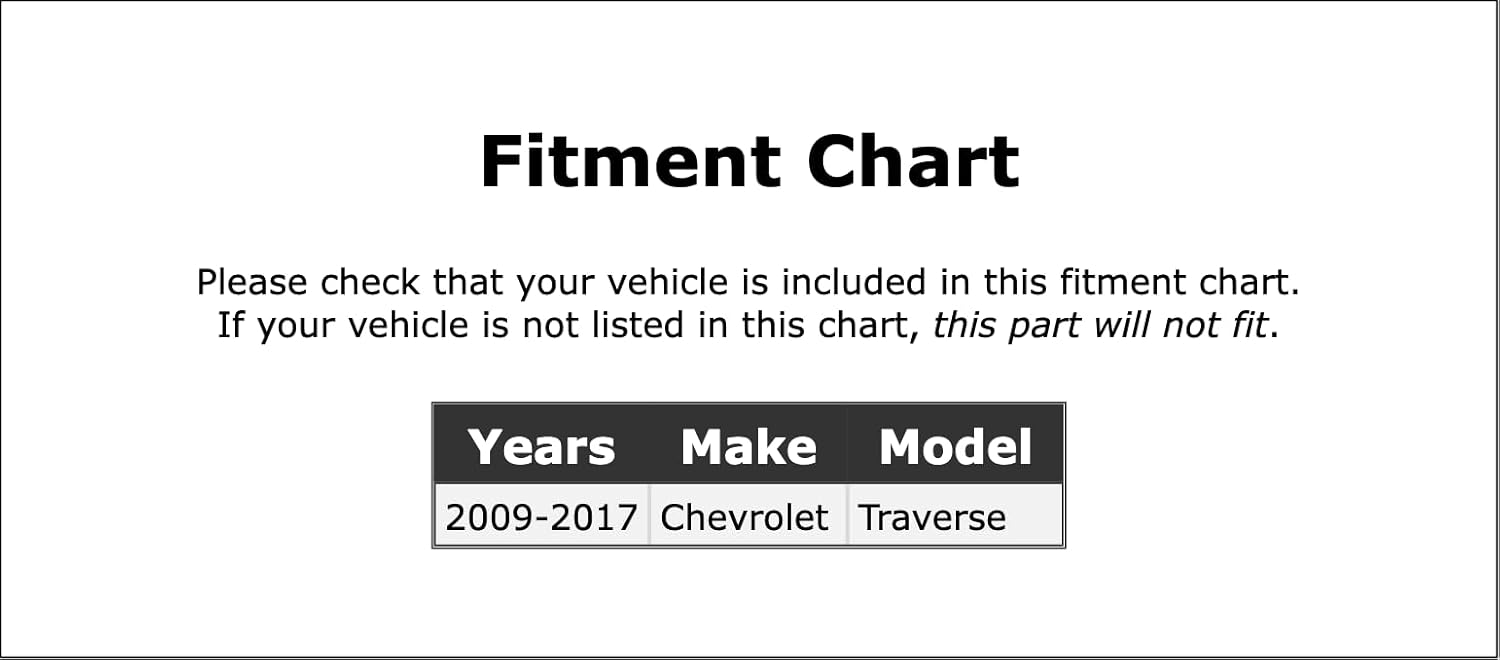 Ignition Switch Compatible With Chevrolet Traverse 2009 2010 2011 2012 2013 2014 2015 2016 2017 PC-875123