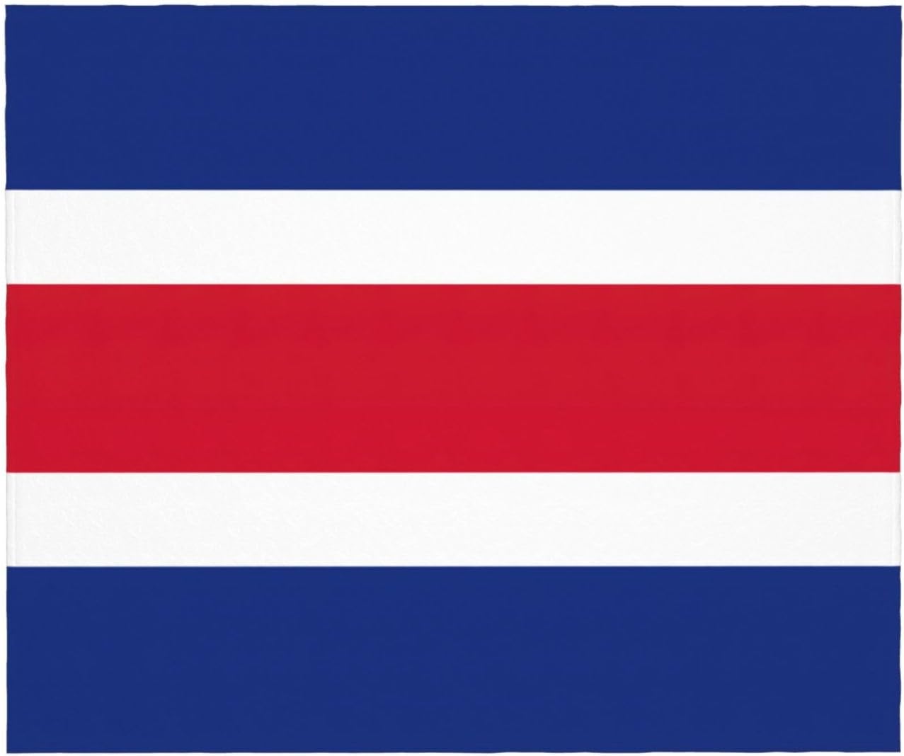 Flag of Costa Rica Print Cozy Soft Blankets Warm 50x60 in Lightweight Blanket for Camping Travel