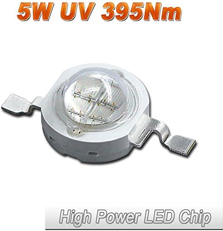 (200 Pcs) Hontiey High Power LED Chip 5W UV Purple Light 395-400Nm Bulbs 5 watt Beads DIY Spotlights Floodlight COB Integration Lamp SMD Stage Lights