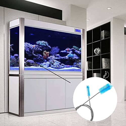 Androxeda Pennelli Filtro Acquario Flessibile Doppia estremità Pennello di Pulizia Acquario Scovolino Tubi Spazzola Lunga Acciaio per Acquario o Cucina di Casa 155cm - Image 6