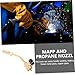 HAKIDZEL Brass Propane Torch Head Welding Accessory with Flame Gas Control Household Heating Tool Compatible with Mapp and Propane Gas for Soldering Brazing and Thawing