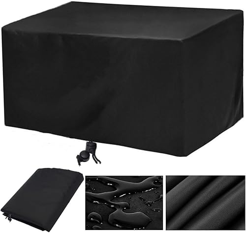 Miniatura 15 de Fundas para muebles de patio, funda impermeable para sofá al aire libre, 35.4 x 35.4 pulgadas, funda para mesa y silla, fundas resistentes