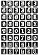 Buchstaben Tattoo Schablone Nummern Tattoo Vorlage 48 Schablone auf einem Blatt