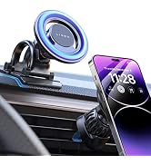 LISEN Fits MagSafe Car Mount for iPhone Strong Magnetic Phone Holder for Car Vent Dashboard Hands...