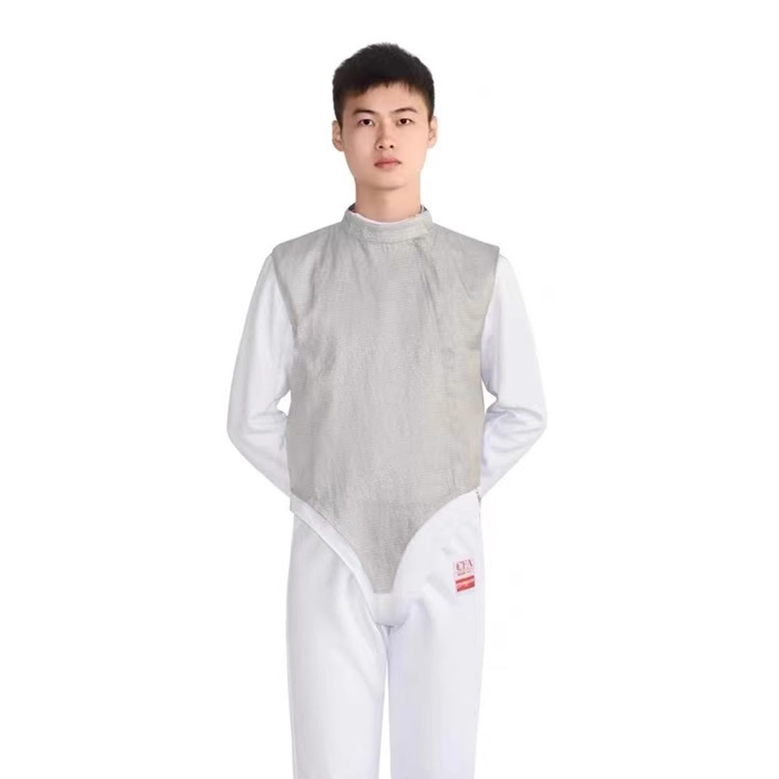 Gilet en Métal pour Adultes et Enfants, Veste en Métal pour Escrime Électrique Non Lavable, Vêtements Conducteurs D'escrime, Main Droite(48#)
