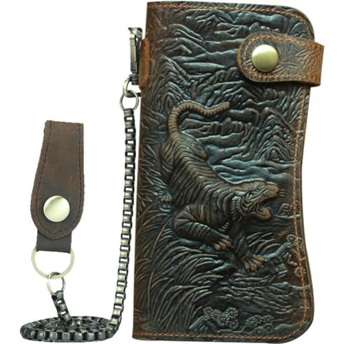 Organisateur en cuir de grande capacité pour homme avec grand portefeuille zippé - 2