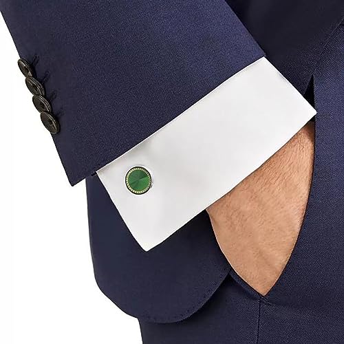 Image of Cufflinks for Men Classic Wedding Business Shirt Cuff Links Set Gifts with Box