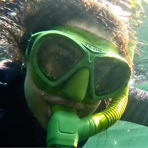 Tilos AquaStalk Dive Mask & Hi-Flow 2 Semi-Dry Snorkel Set miniatura 4