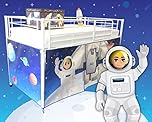 HedgehogEmporium Tent for Midsleeper Cabin Bed, Mid sleeper Spaceman Skyler