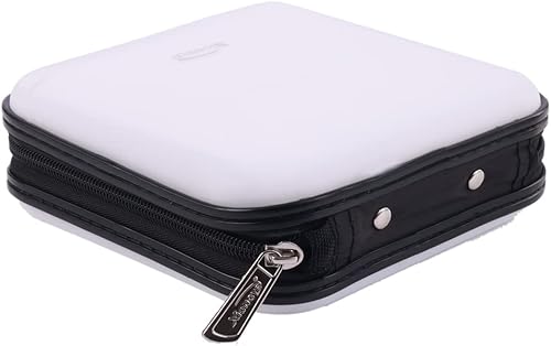 Miniatura 53 de Billetera para CD y DVD, capacidad de 32 unidades, soporte para funda de DVD y CD para automóvil, disco de almacenamiento portátil de DVD/VCD, funda