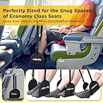 1 Pack - Foot Hammock for Plane Travel, Portable Airplane Foot Hammock with Memory Foam and Hardboard, Airplane Travel Essentials - Image 3
