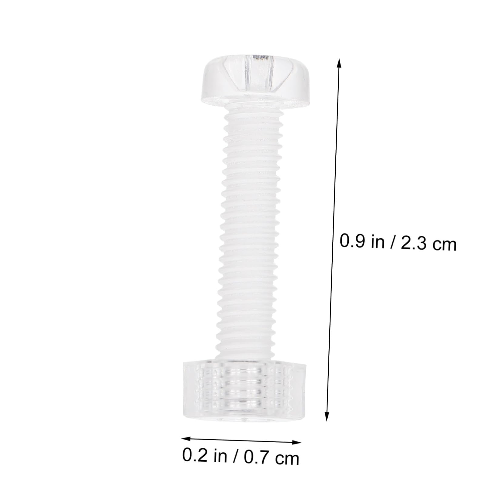 Alipis 30Pcs Transparent Acrylic Screws and Nuts Hand Tighten Mounting Screws Bolts and Nuts for Various Applications