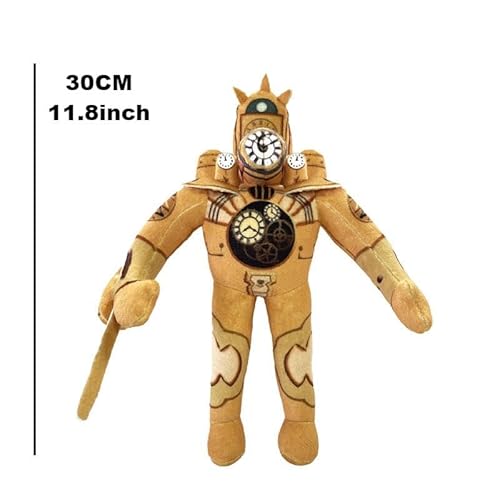 Mihjiot 8451455236551 Skibidi Plush Skibidi Plush Doll Funny Stuffed Anime Game Plush Figure Toys Gift For Fans Aldults, Gold thumb #1
