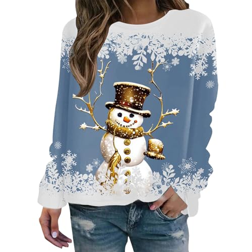 Sweat-shirt à manches longues femme mignon pour vos soirées cocooning de noël