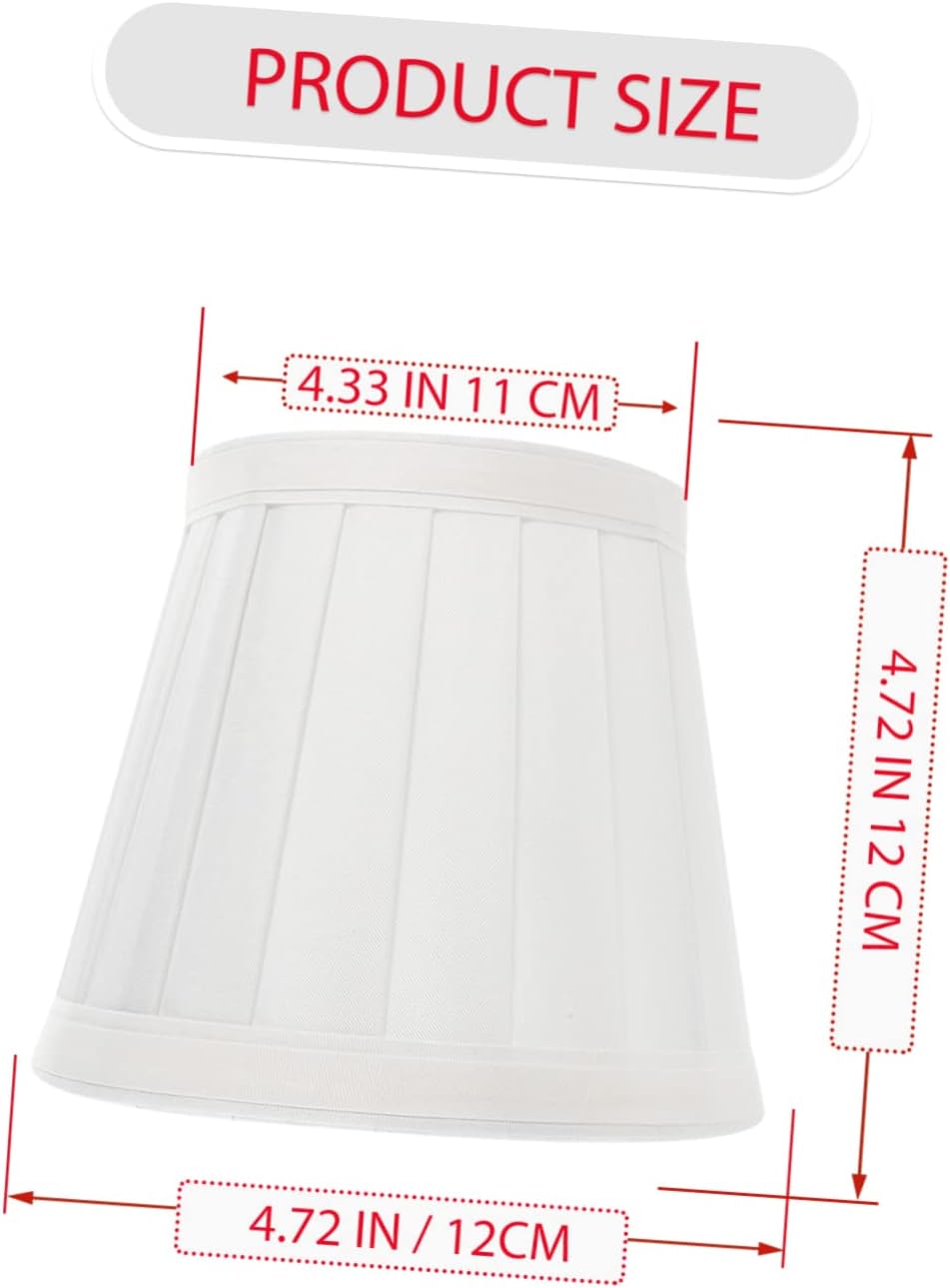 Lampshade Wall Lamp Shade Bulb Cover s Clip on Cute Table Fabric Linen s Drum Table Cover White Cloth Desk Vintage