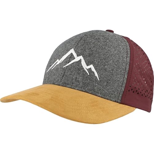 Eisley Unisex Monte Cap Mit UPF50+ Atmungsaktiv & Schnell Trocknend Klettverschluss, Bordeaux, Einheitsgröße EU