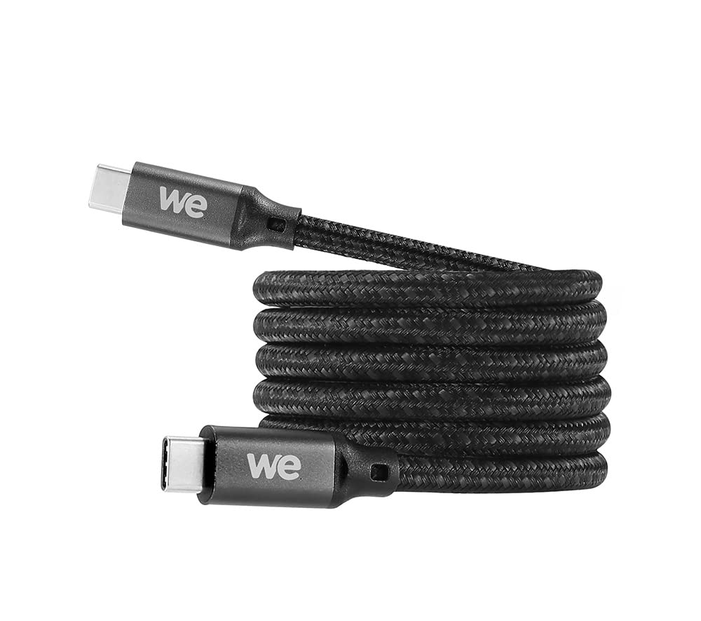WE Cavo USB C a USB C Ricarica Rapida 3A 60W Cavo USB Tipo C USB 3.2 Gen 1 Nylon Intrecciato Ultra Resistente Lunghezza 1M