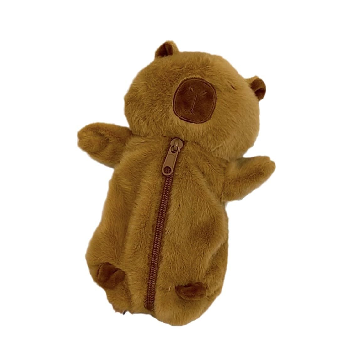 Plush Capybara Pencil Case,Animal Pencil Case,Capybara Pencil Pouch,Zippered Cosmetic Bag,Cute and Practical Design Makes It Perfect For School Office Travel and Is Ideal for Organizing Everyday Items