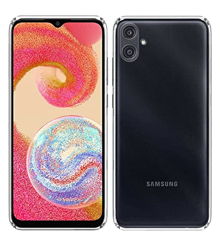 Image of Transparent Soft Silicone TPU Flexible Back Cover Compatible with Samsung Galaxy A04e