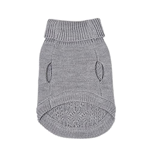 Jnancun Cat Sweater Turtleneck Knitted Sleeveless Cat Clothes Warm Winter Kitten Clothes Outfits For Cats Or Small Dogs In Cold Season (Medium, Grey) #TOP5