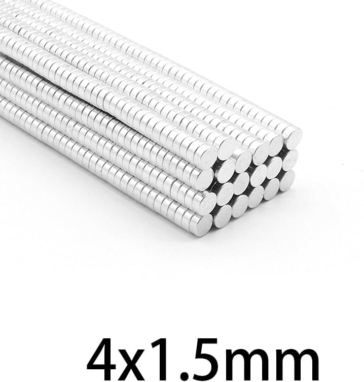 4x1.5mm Small Round Fridge Neodymium Rare Earth Micro Circle Sheet 4 * 1 Magnets(100PCS)