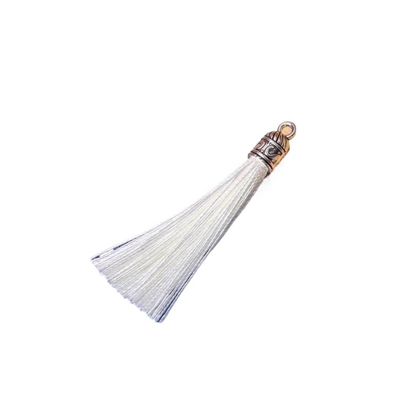 Ornamental tassel, Tassels Decoration Silky Handmade Mini Crafting Tassel for Bracelets DIY Craft