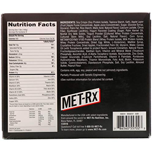 Met-Rx Big 100 Colossal Apple Pie, 9 unidades miniatura 3