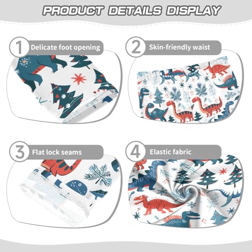 senya Girls Printed Leggings Yoga Pants Funny Dinosaurs Pattern for Kids in 4t to 10 Years, 4T3