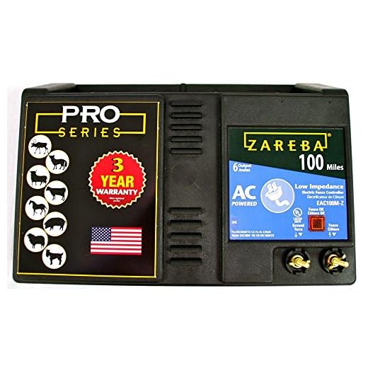 Zareba EAC100M-Z 100 Mile AC Low Impedance Electric Fence Charger