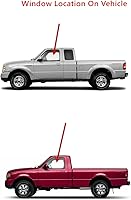 Vista 2 de Puerta lateral izquierda del conductor para puerta de ventana de vidrio compatible con Ford Ranger Pickup 1993-2011 / Mazda B3000 B4000 B2500 B2300