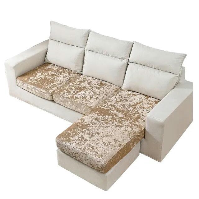 Housse de canapé en velours extensible pour un salon moderne et chaleureux