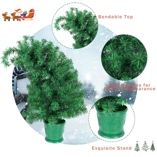 CCINEE Árvore de Natal artificial de 6 m, mini árvore de Natal dobrável verde com suporte de plástic