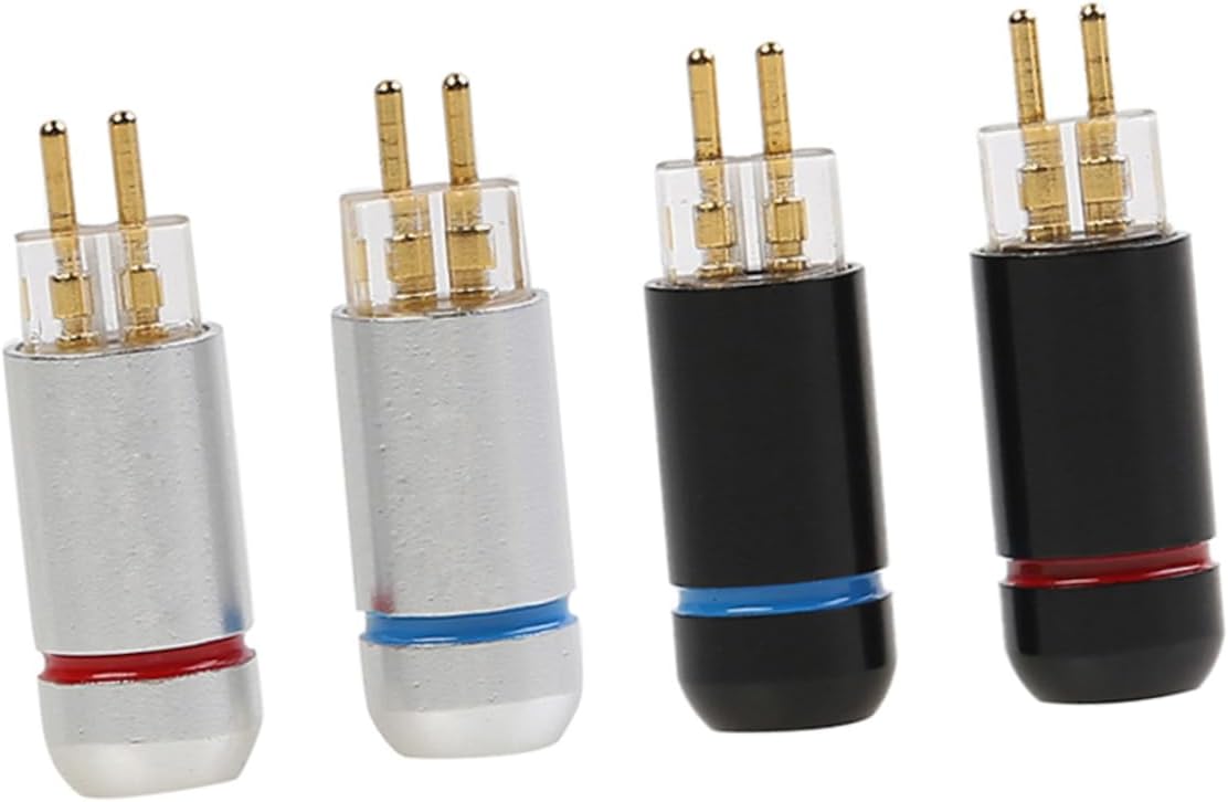 jojofuny Professional 0.78mm Headphone Jack Connector 2 Pin Headphone Adapter Plug Audio Adapter for Headset