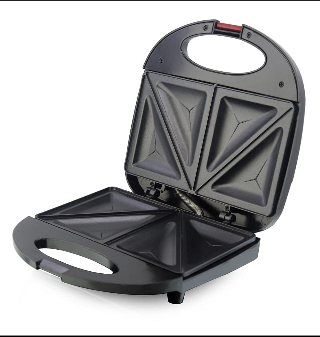 Techking Waffle Maker, Grill Sandwiches Maker With Automatic Temperature Control, Fixed Non-Stick Plates, Indicator Lights Cool Touch Handle Anti-Skid Feet, Less Oil Use-image-0