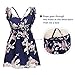 PopReal Mommy and Me Dresses Floral Print Cold Shoulder Ruffle Backless Strap Beach Midi Dress Summer