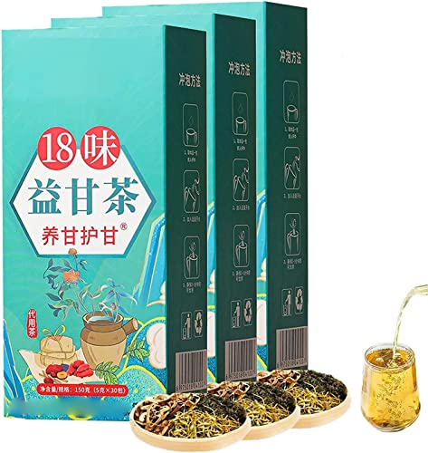 18 Flavors Liver Care Tea - 18 Flavors of Liver Protection Tea, Nourish The Liver and Protect The Liver, Daily Liver Nourishing Tea, Health Preserving Tea for All People (3Box)