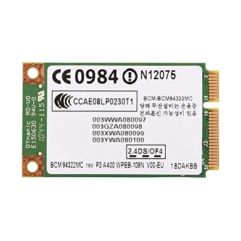 Byged PCI-E WIFI Card, Professional Wireless Networking Adapter 2.4G + 5G Dual-Band Mini PCI-E WIFI Wireless Card for HP/MAC/DELL/Acer, 300Mbps High Transmission Rate Cover