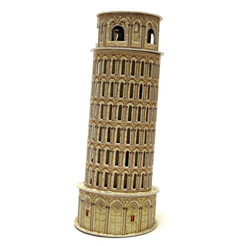 Runsong Creative 3D Puzzle Paper Model Leaning Tower Of Pisa Diy Fun & Educational Toys World Great Architecture Series, 16 Pcs #TOP2