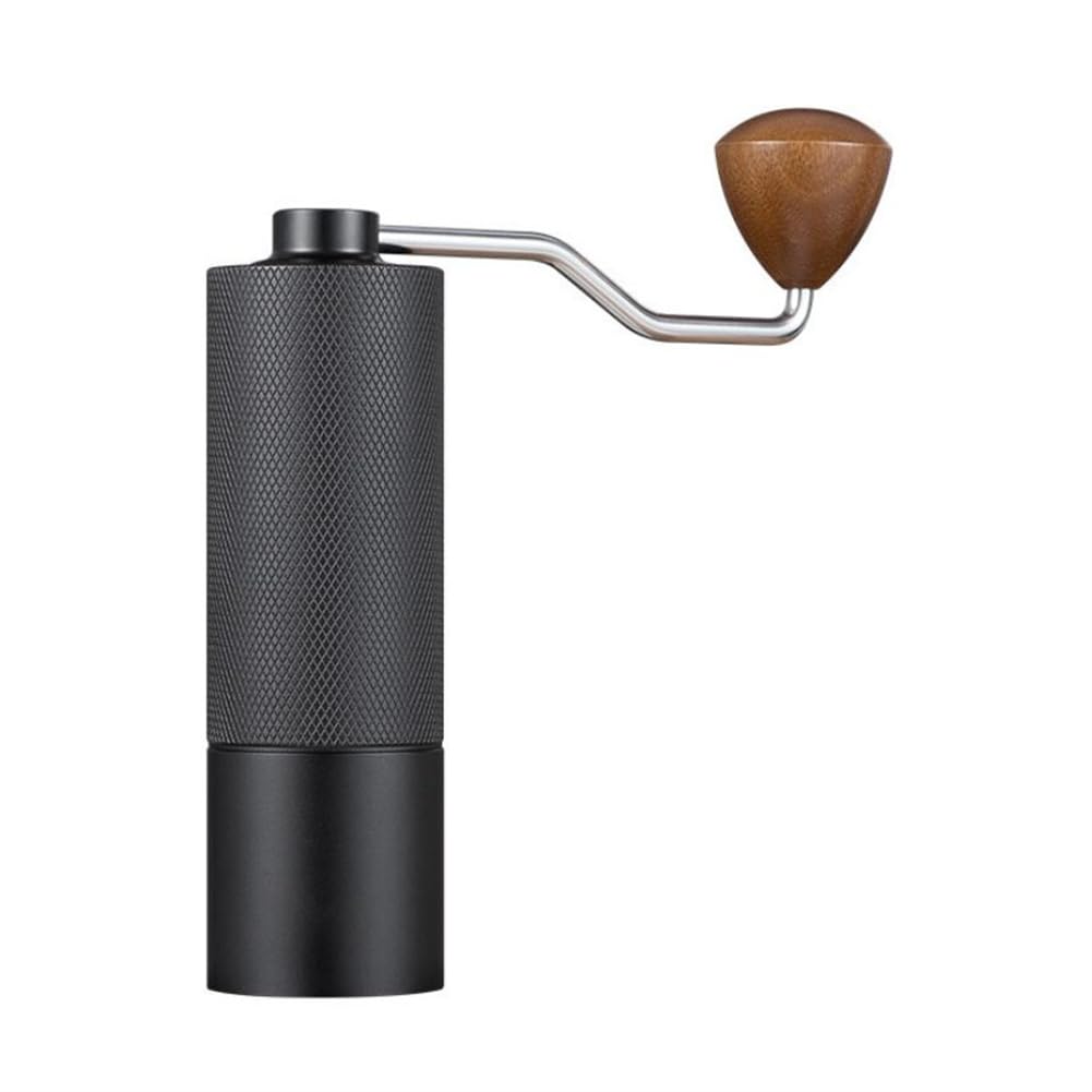 Negro Molinillo De Café De Mano Portátil Molinillo De Café En Grano CNC Hogar Pequeño Molinillo De Café De Mano -Negro -aleación de Aluminio