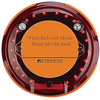 Retekess Pager Empfänger Kompatibel mit Retekess TD156 Restaurant Pager System Restaurant Drahtloses Paging System IP67 Wasserdicht 500mAh 48 Stunden Cafe Pizzeria Hotel Hospital